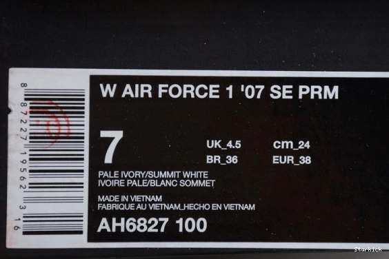 1 FORCE IVORY” NIKE “PALE 07 AIR PREMIUM SE AH6827-100 1209
